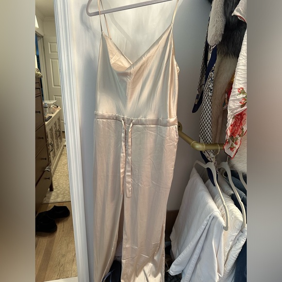 Kittenish satin jumpsuit - Picture 1 of 3
